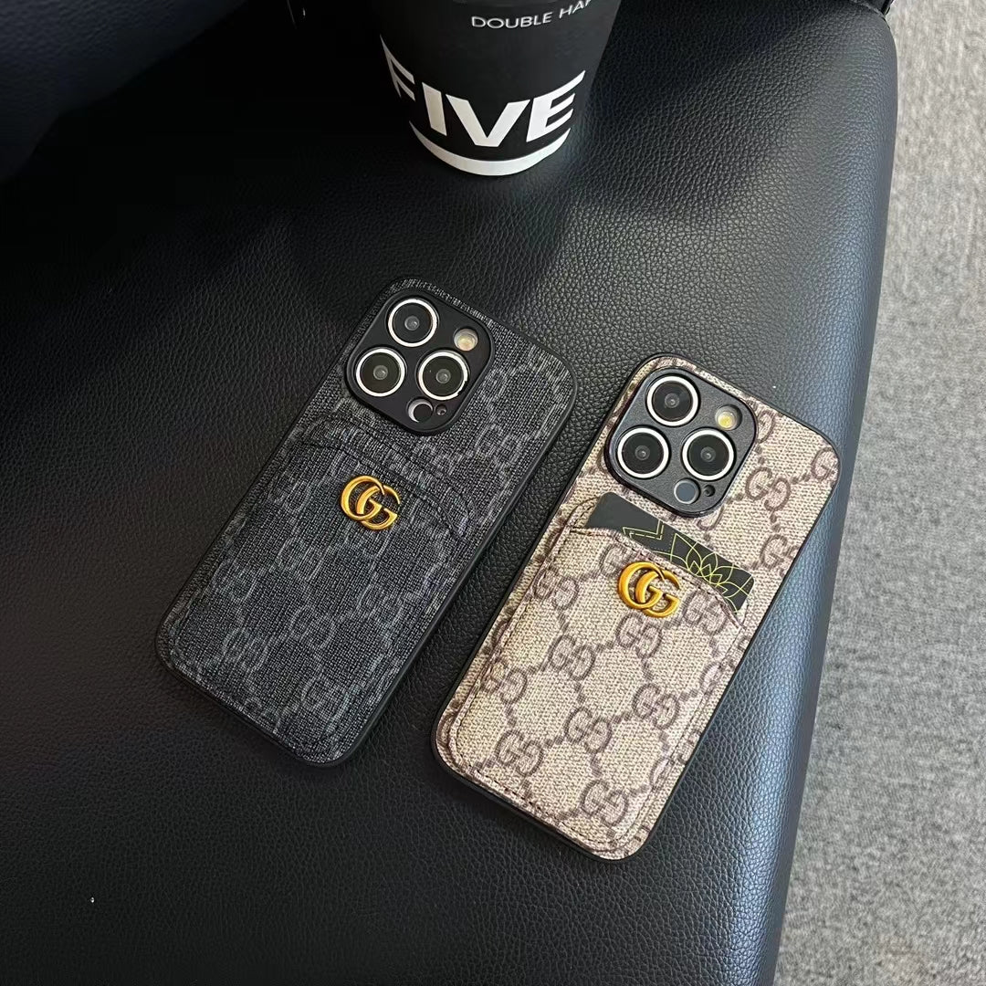 Luxury Gucci Card Holder Case iPhone 18 Series