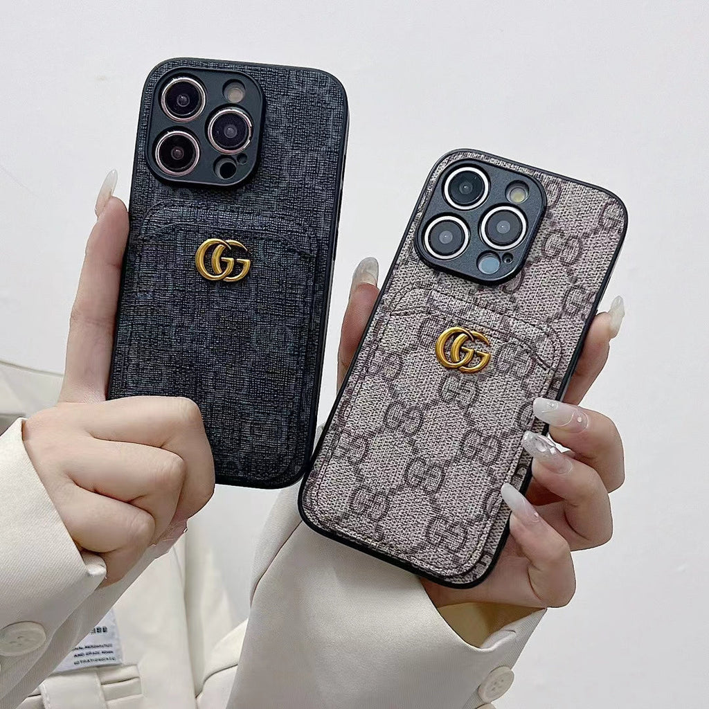Luxury Gucci Card Holder Case iPhone 18 Series