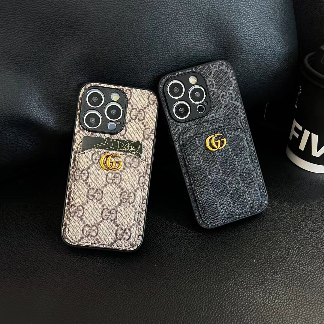 Luxury Gucci Card Holder Case iPhone 18 Series