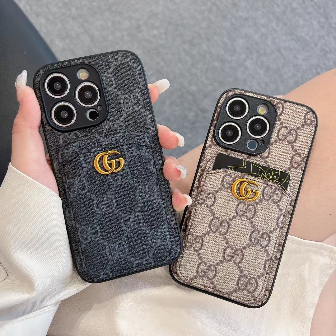 Luxury Gucci Card Holder Case iPhone 18 Series
