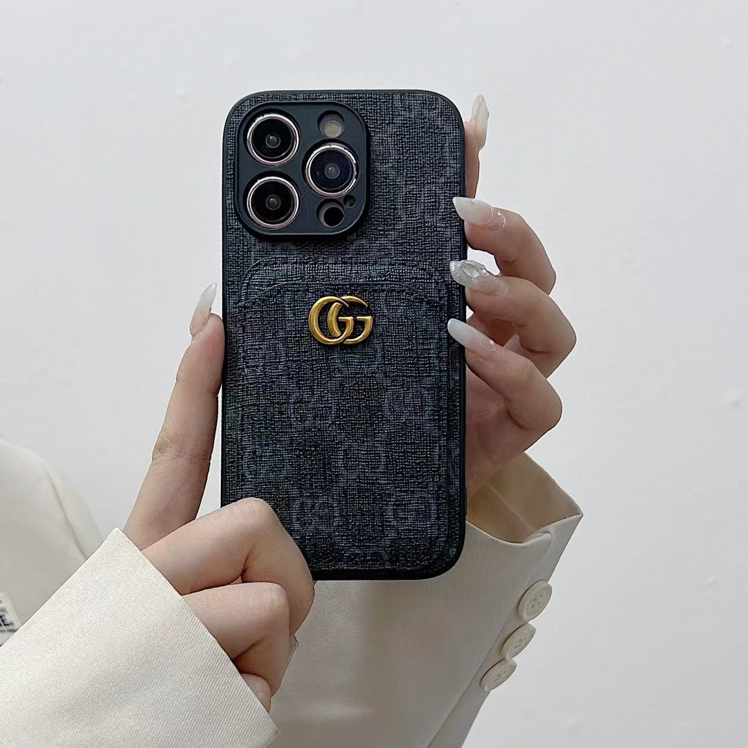 Luxury Gucci Card Holder Case iPhone 18 Series