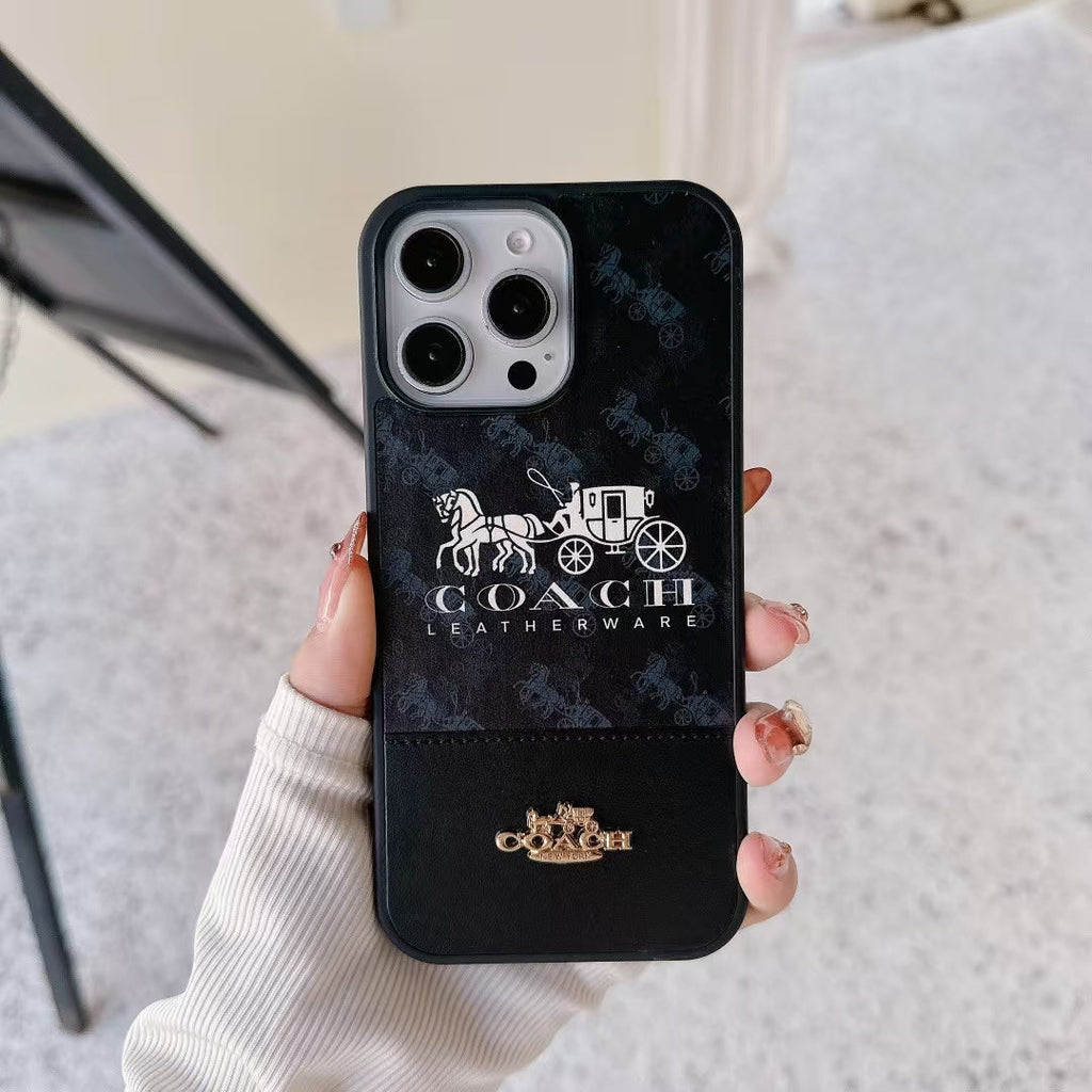 iPhone Coach Style Case for iPhone 12 13 14 15 16 17 18 Pro Max Plus