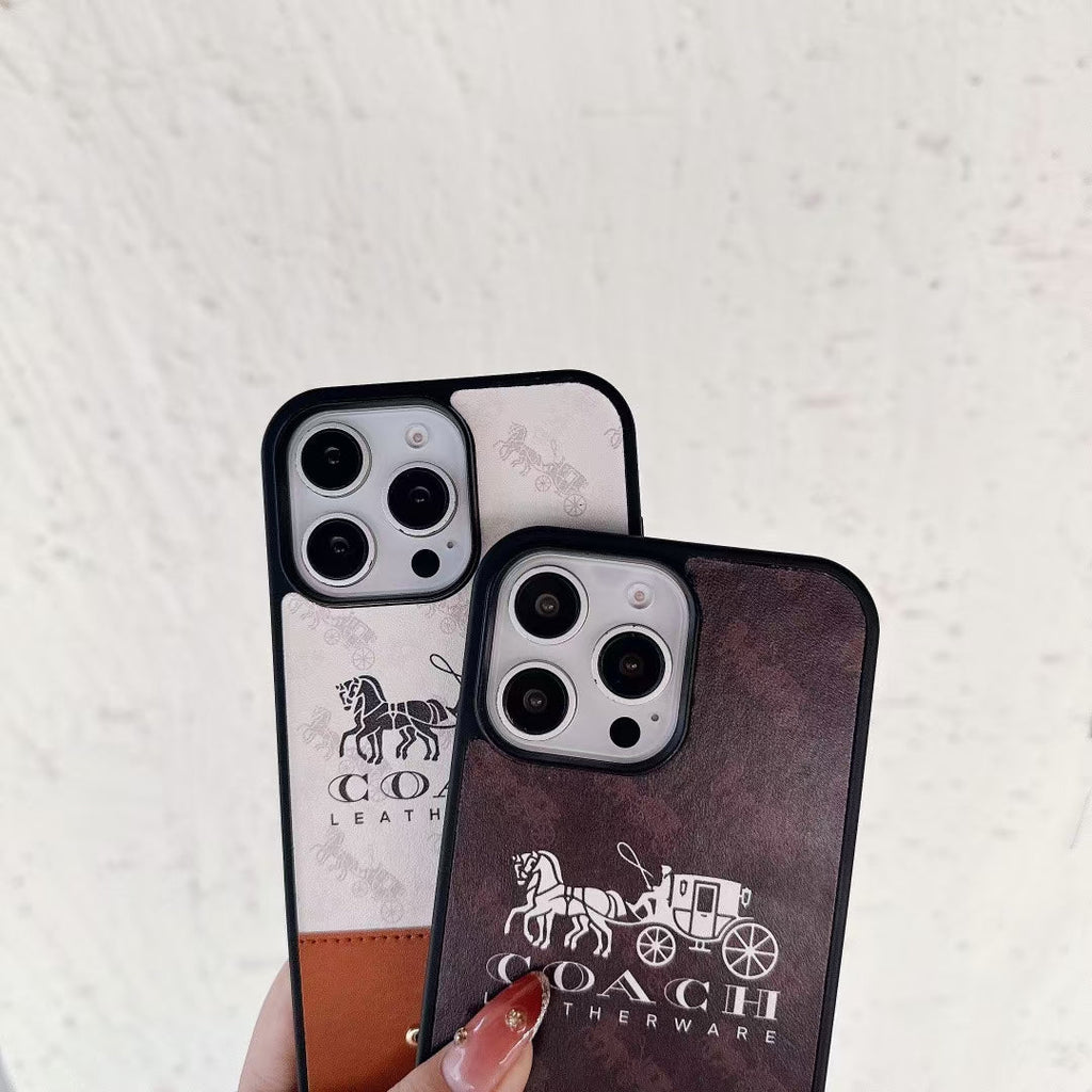 iPhone Coach Style Case for iPhone 12 13 14 15 16 17 18 Pro Max Plus