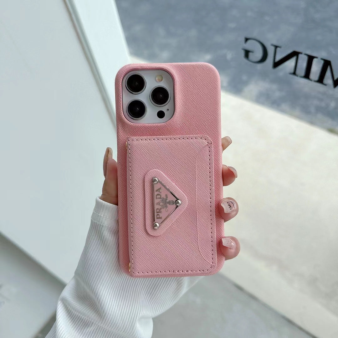 Prada iPhone Case 16 Pro Max Plus 18 17 16 15 14 13 12 11